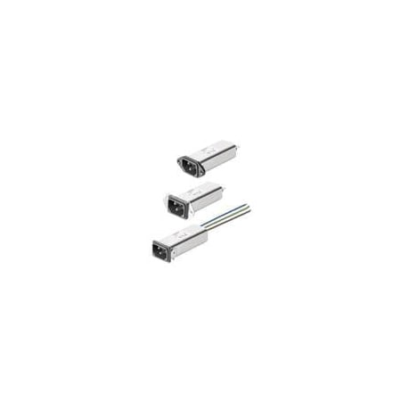Schaffner Emc Mains Power Connector  15A  250Vac  Male FN9255EB-2-06